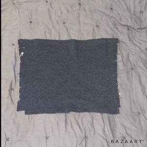 Cropped safety pin shirt